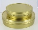 Gold vacuum caviar tin