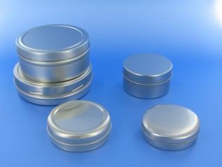 Round slip lid tins